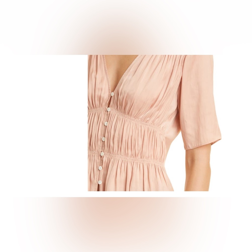 Frame silk ruched shirt